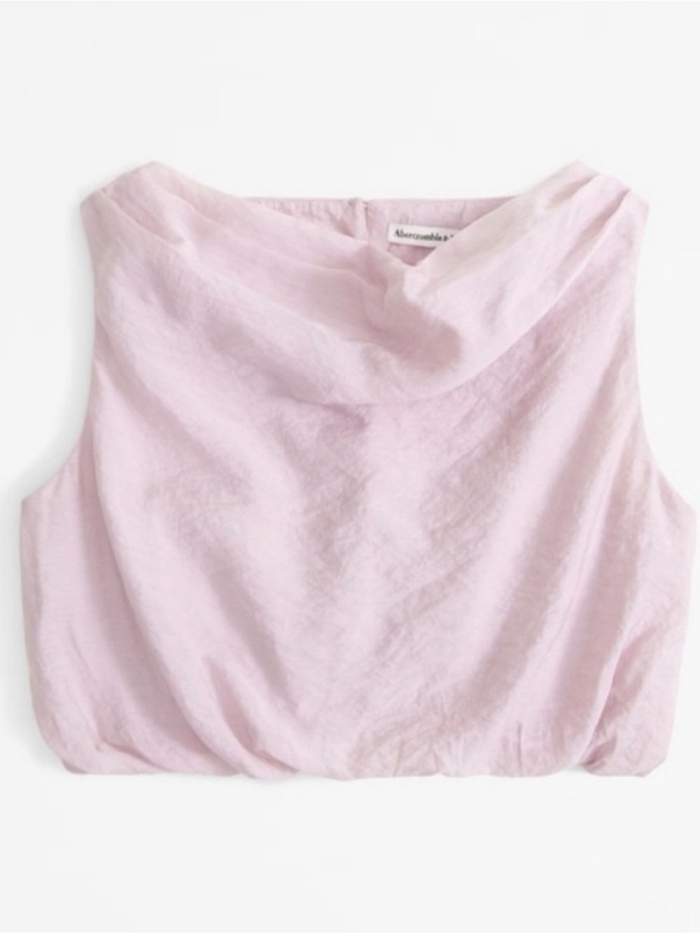 NWT Abercrombie & Fitch Bubble Hem Tank, Pink, Size S